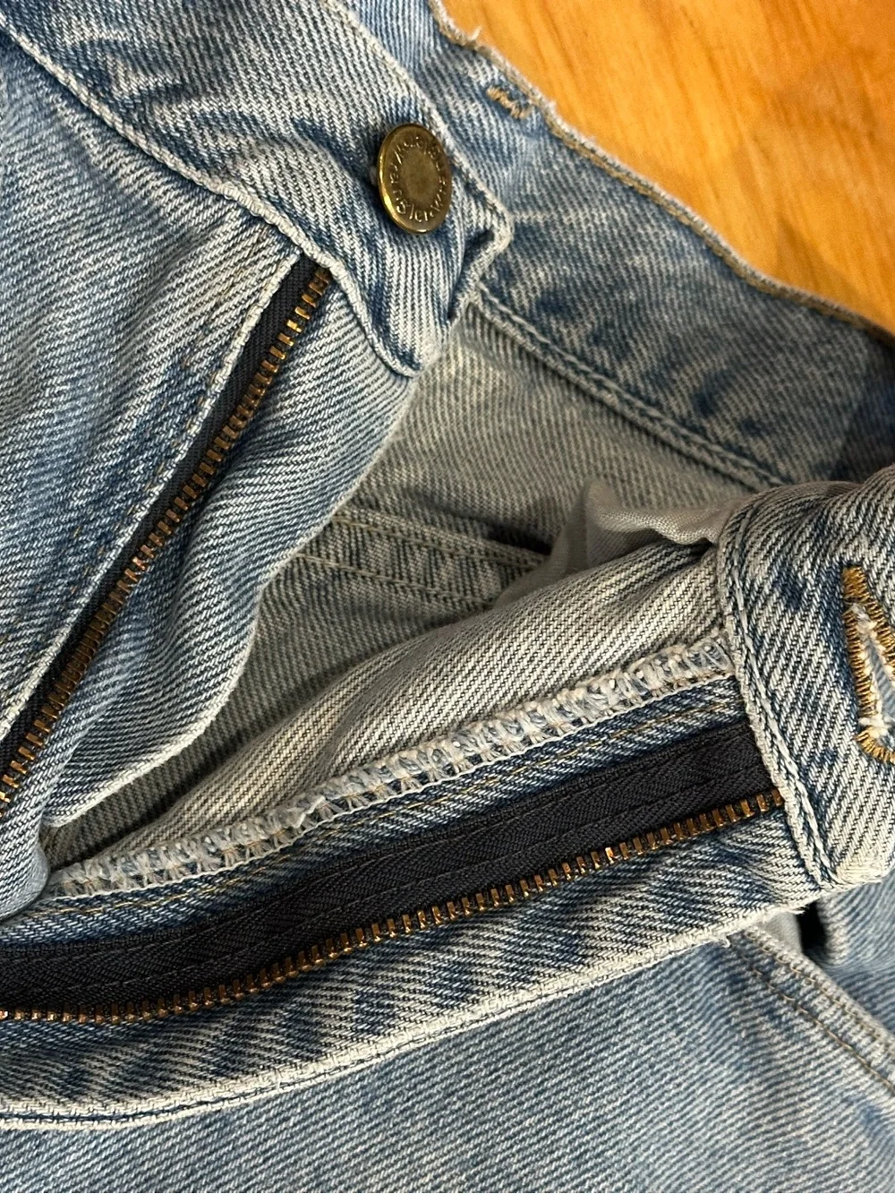 Wrangler cutoff denim shorts